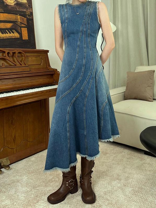 Chloe Denim A-Line Dress