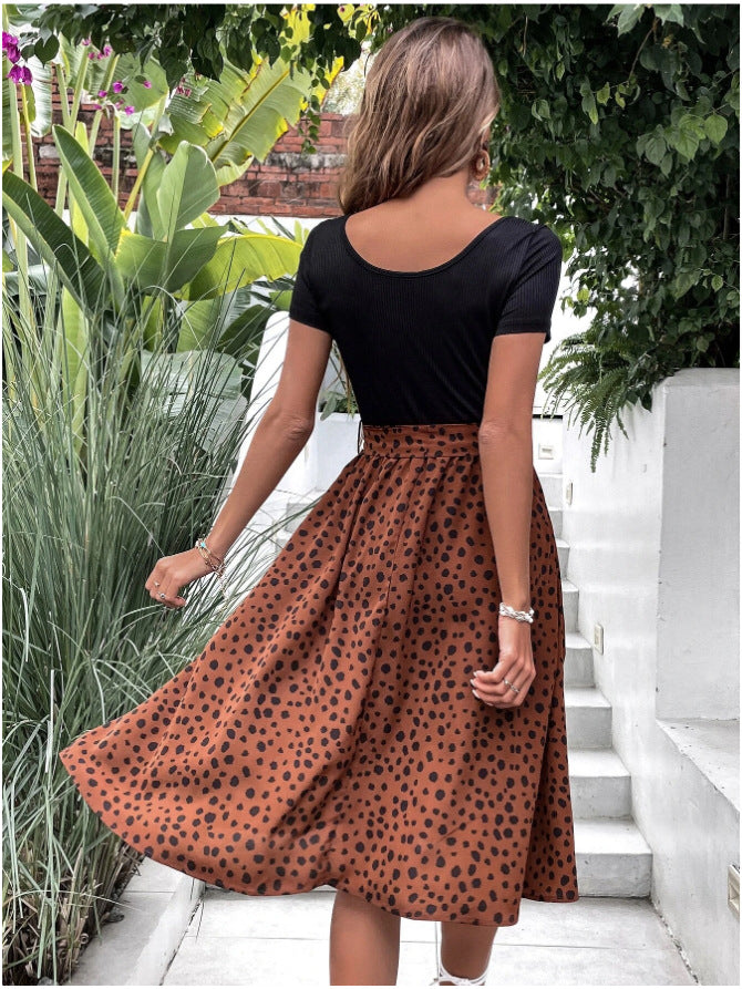 Polka Dot Wrap Skirt