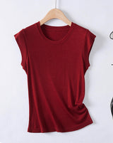 Casual Cap-Sleeve Top