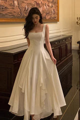 White Elegant Long Prom Dress