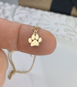 Golden Paw Pendant