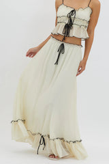 Ruffled Boho Two-Piece Set