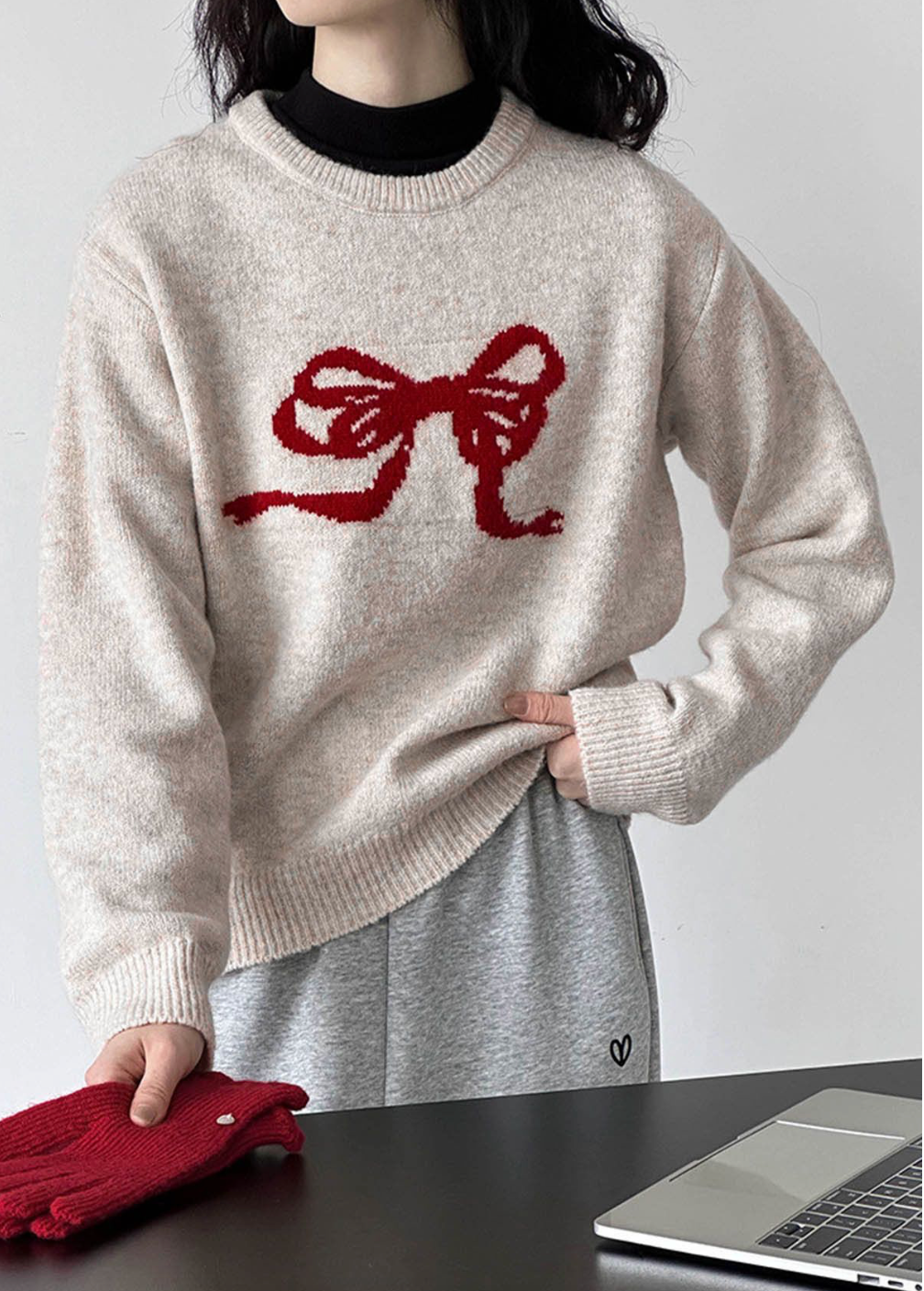 Alice Bow Knit Sweater