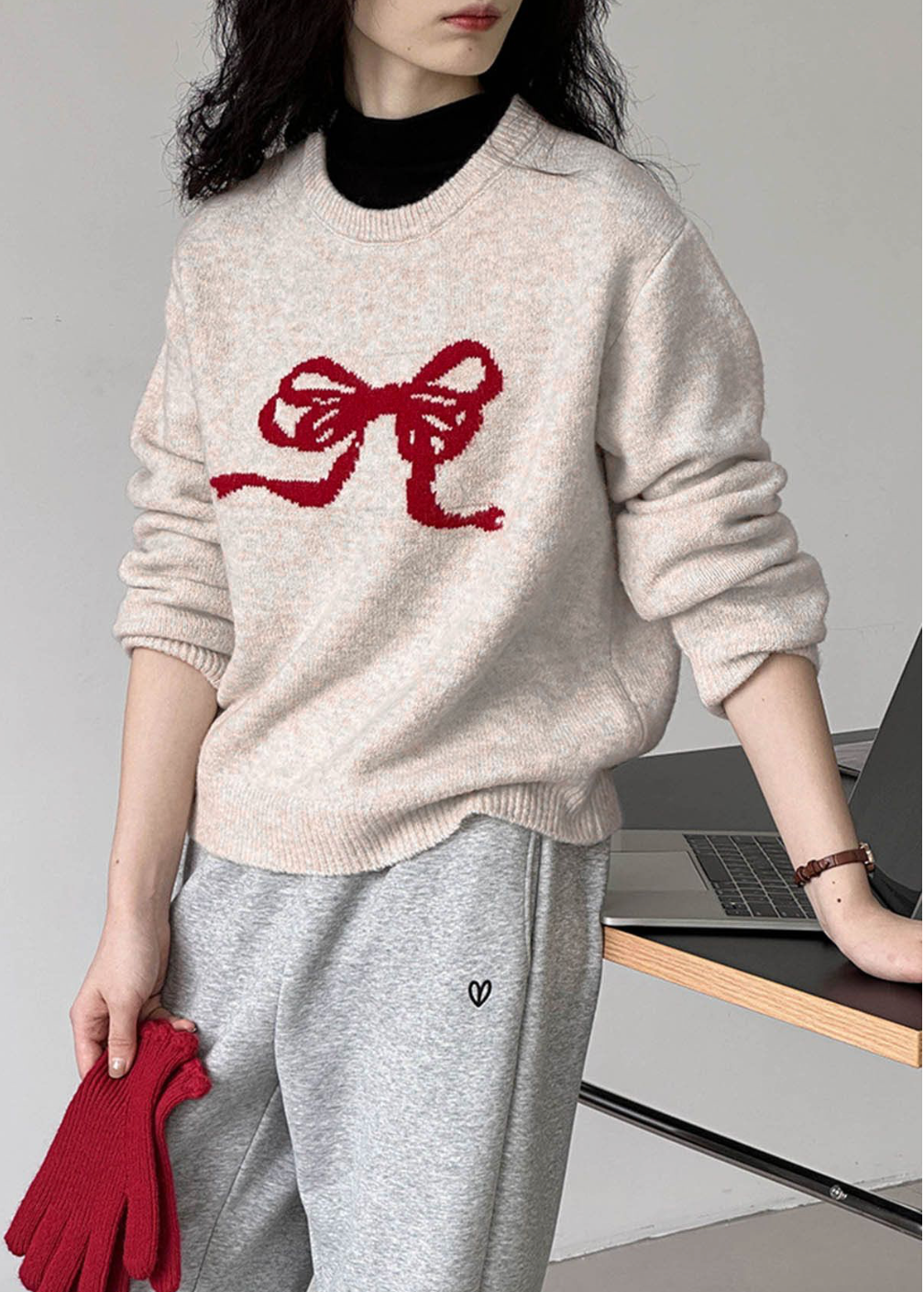 Alice Bow Knit Sweater