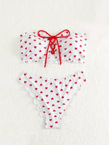 Sweetheart Scallop Bikini Set