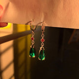 Elegant Teardrop Gem Earrings