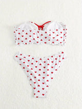 Sweetheart Scallop Bikini Set