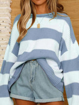 Chloe Striped Oversized Sweater