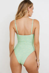 Olive Oasis Floral Swimsuit