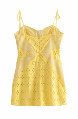 Sofia Yellow Mini Dress