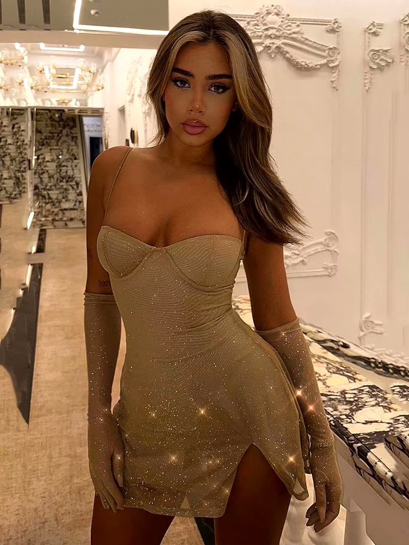 Grace Glitter Bodycon Dress