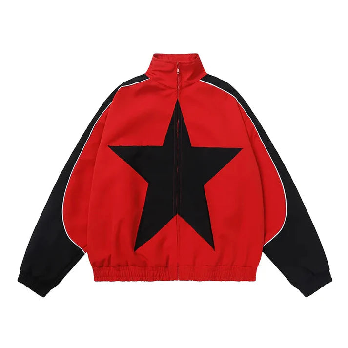 Emily Star Oversized Bomber Jacket